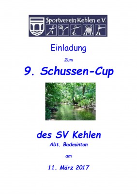 Ausschreibung 9. Schussen-Cup des SV Kehlen